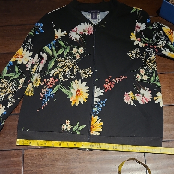 Torrid Multicolor Floral Bomber Jacket - Picture 6 of 7